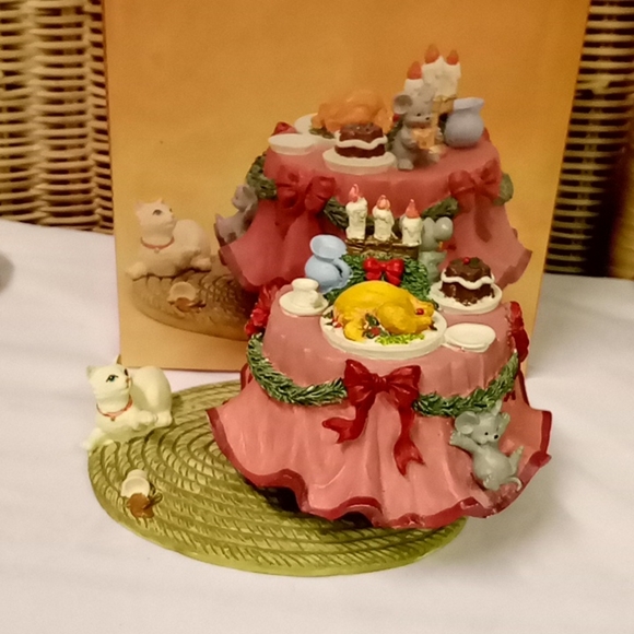 Vintage Animated Holiday Musical Table Decor, Thanksgiving, Christmas NWOT Video - Picture 1 of 13